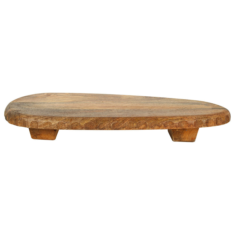 Emli Mango Wood Coupping Board Stand avec les jambes