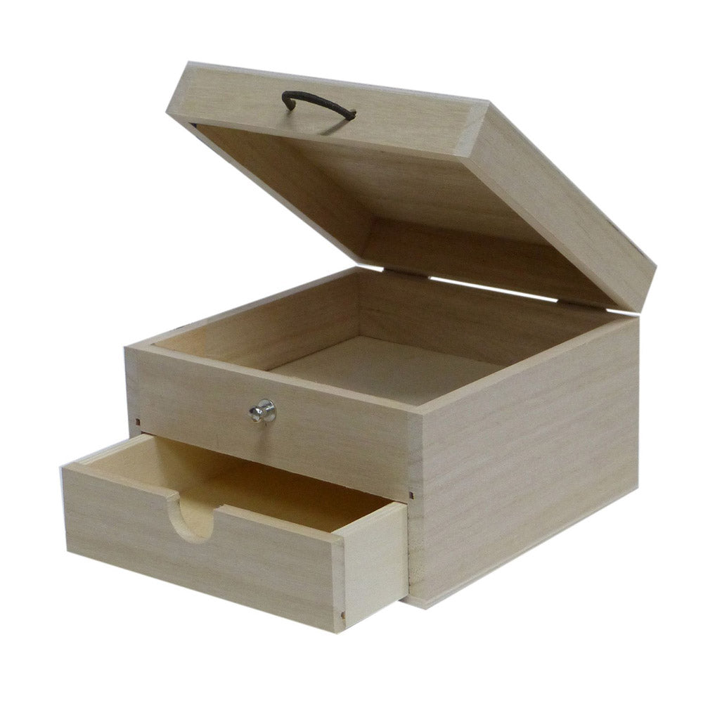 Square Box with Drawer