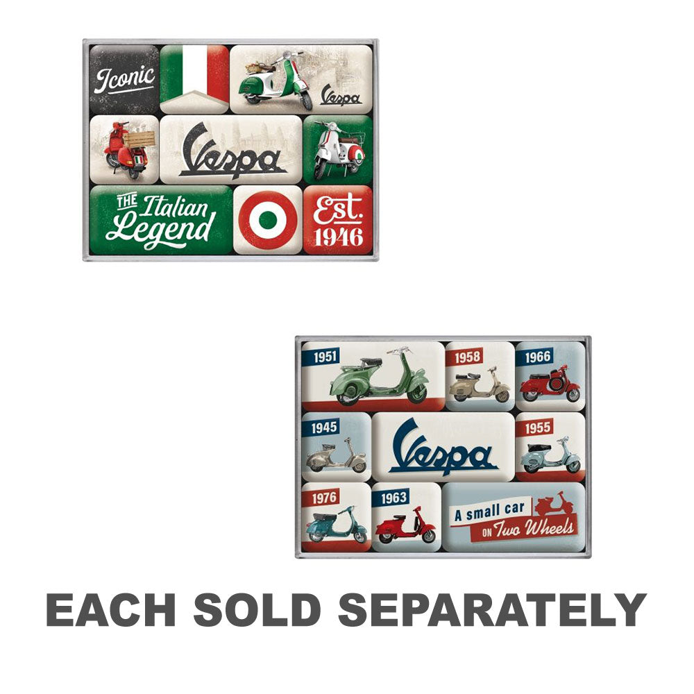 Nostalgic-Art 9-Piece Magnet Set (Vespa)