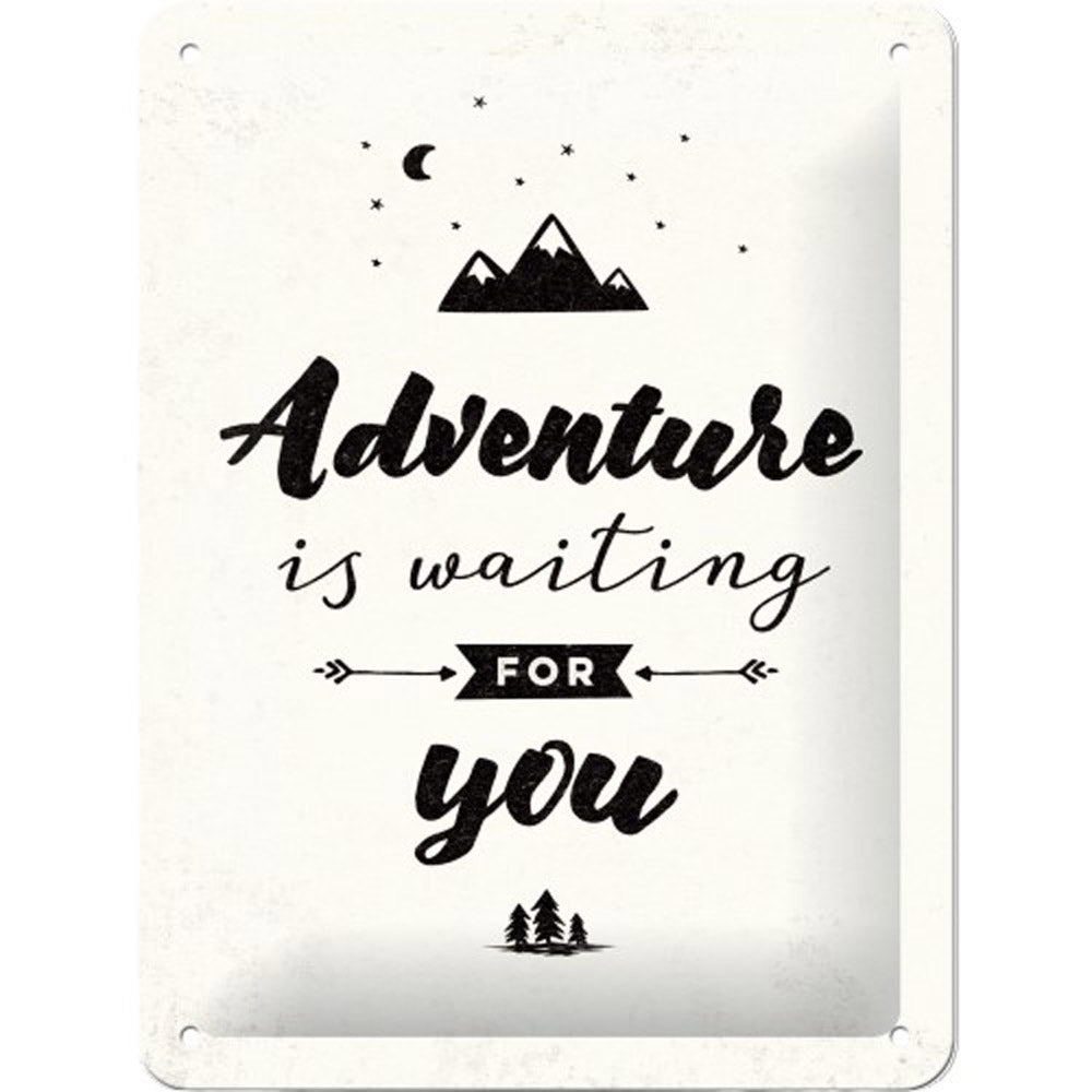 Nostalgic-Art Small Adventure is Waiting Sign (15x20cm)