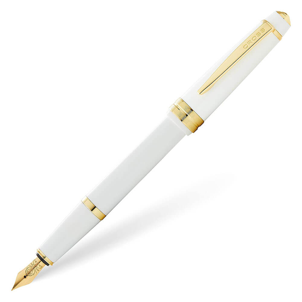 Cross Bailey Light Gloss Fountain Pen (blanc / or)