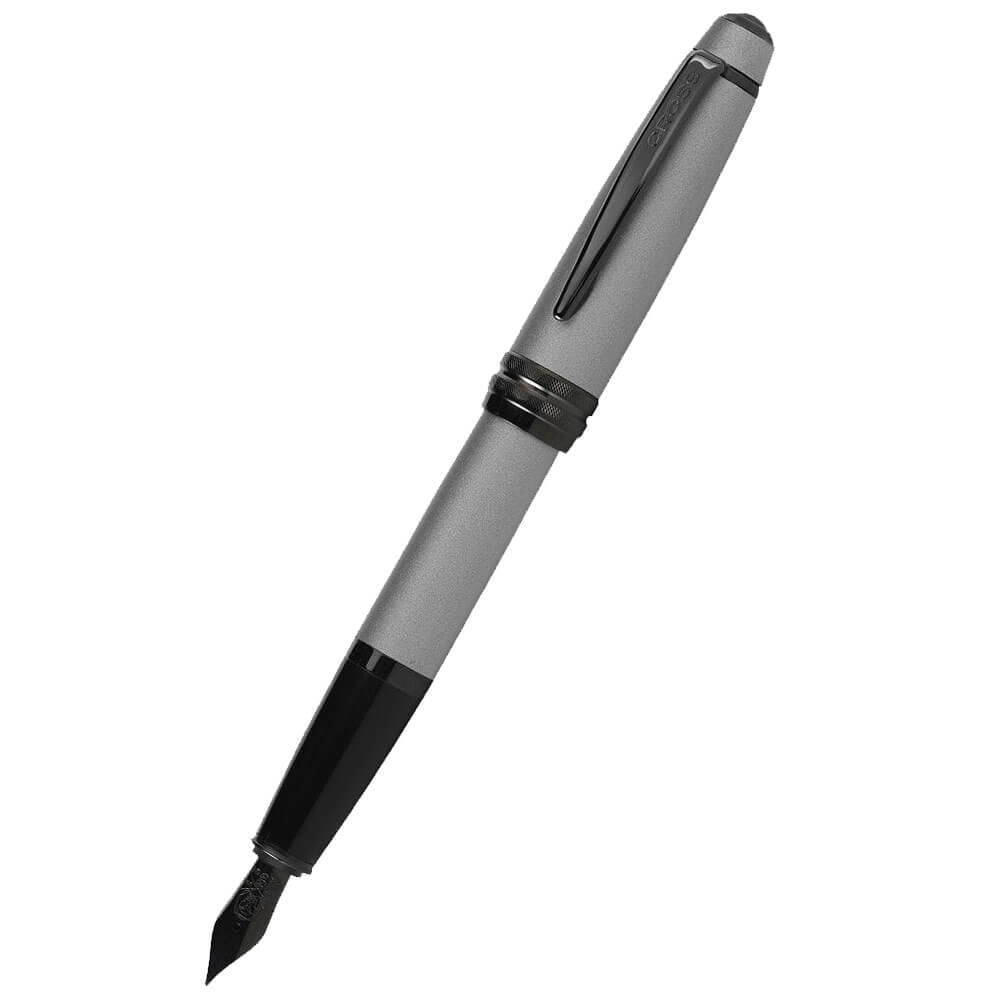 Cross Bailey Fountain Pen con pennino nero (grigio opaco)