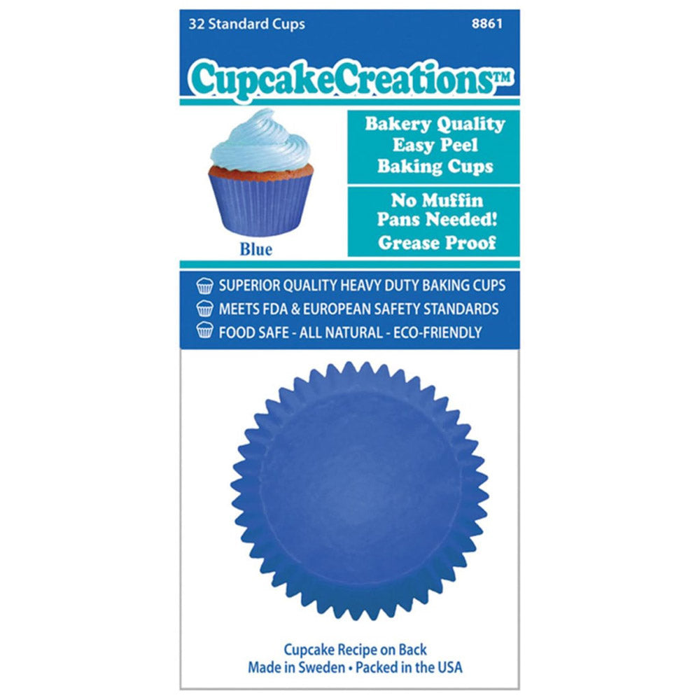 Solid Color Cupcake Cups 32pk