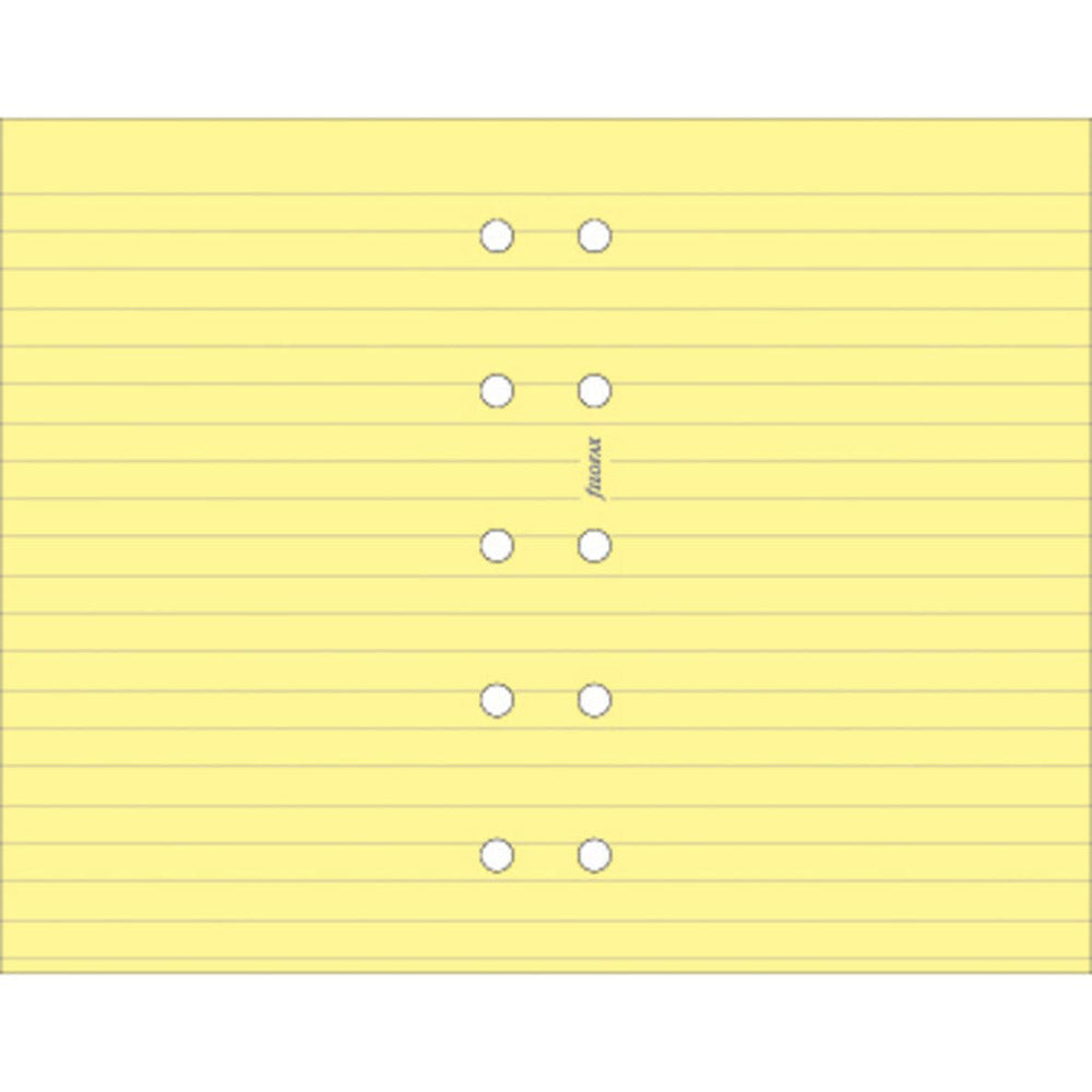 Filofax Mini Ruled Notepaper Refill (Yellow)