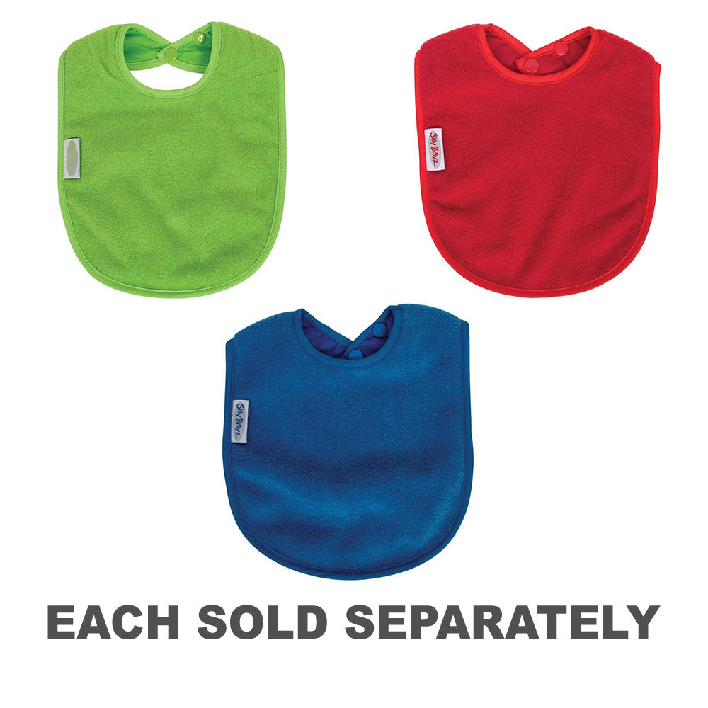 Silly Billyz Fleece Plain Large Bib