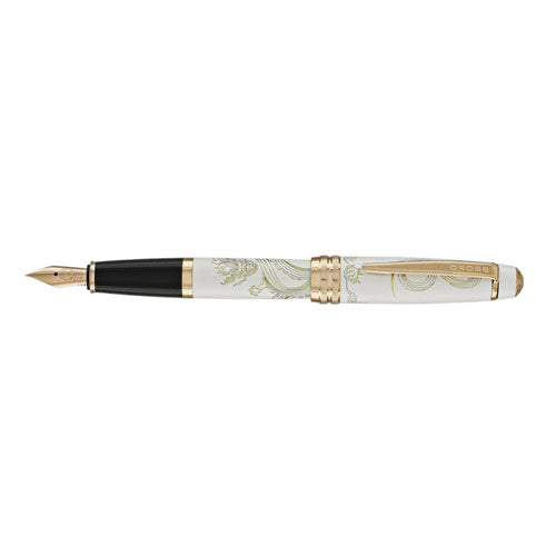 Bailey Dragon Year Pen (Pearl White/Rose Gold)