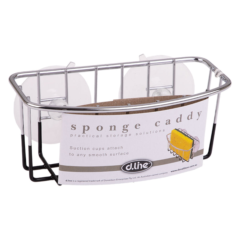 D. Line Sponge Caddy Chrome/PVC con ventose