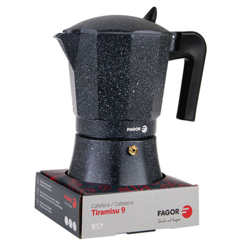 Fagor Tiramisu Aluminium Espresso de espresso (carvão)