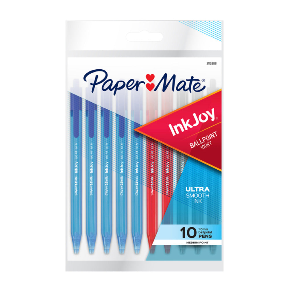 Paper Mate 10-Pack Inkjoy 100rt Ballpen (boîte de 12)