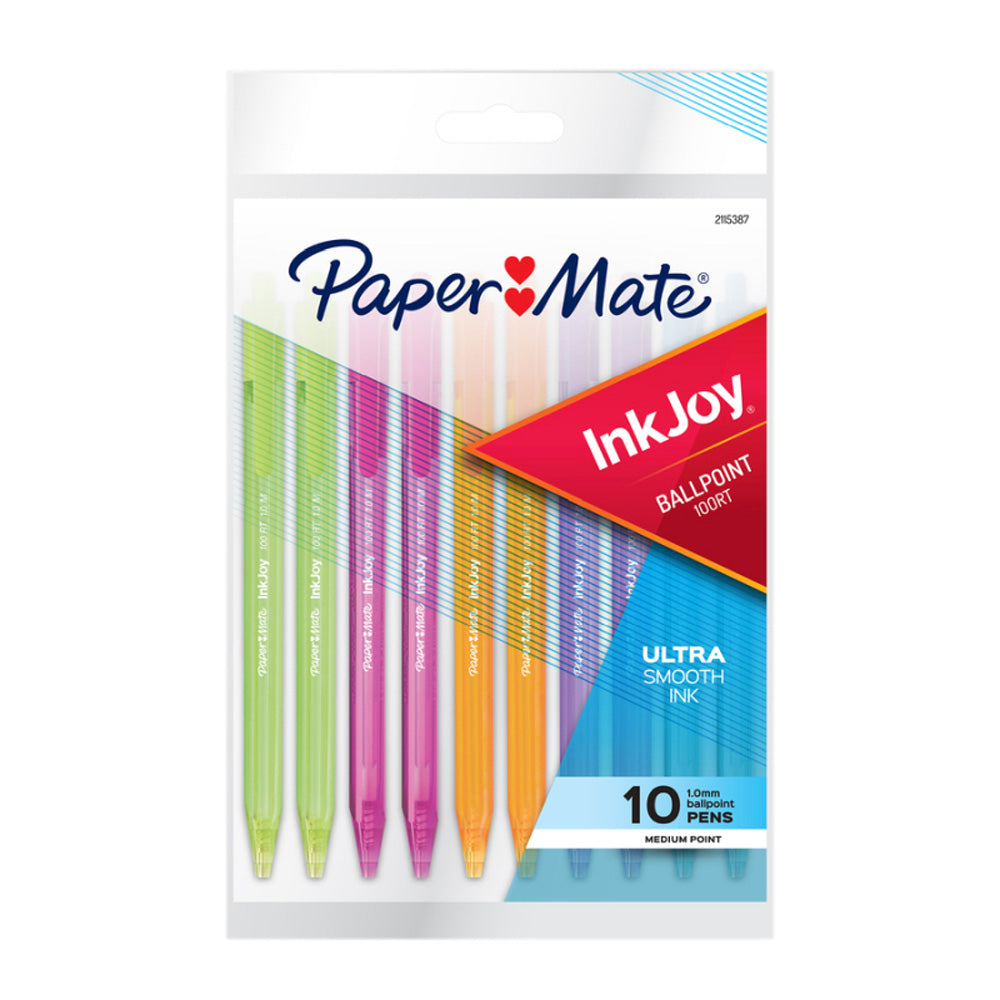 Paper Mate 10-Pack Inkjoy 100rt Ballpen (boîte de 12)