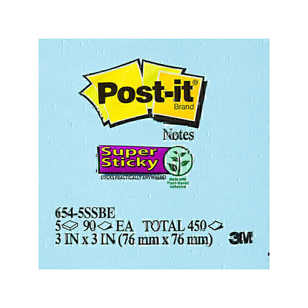 Post-it 76x76mm Super Sticky Notes (caixa de 4)