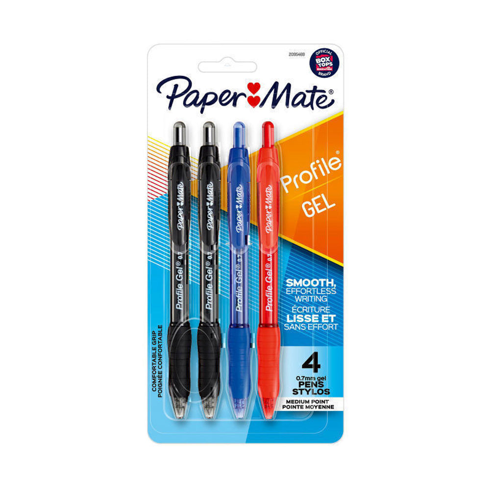 Perfil PM Pen de gel retrátil 0,7 mm 2pk (caixa de 6)