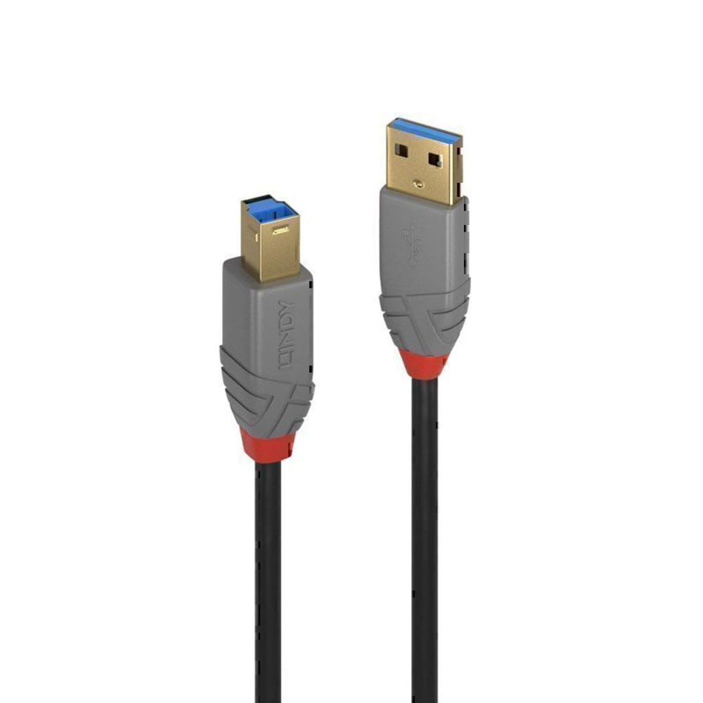 Lindy USB-A 3.0 bis USB-B-Kabel Anthra-Linie