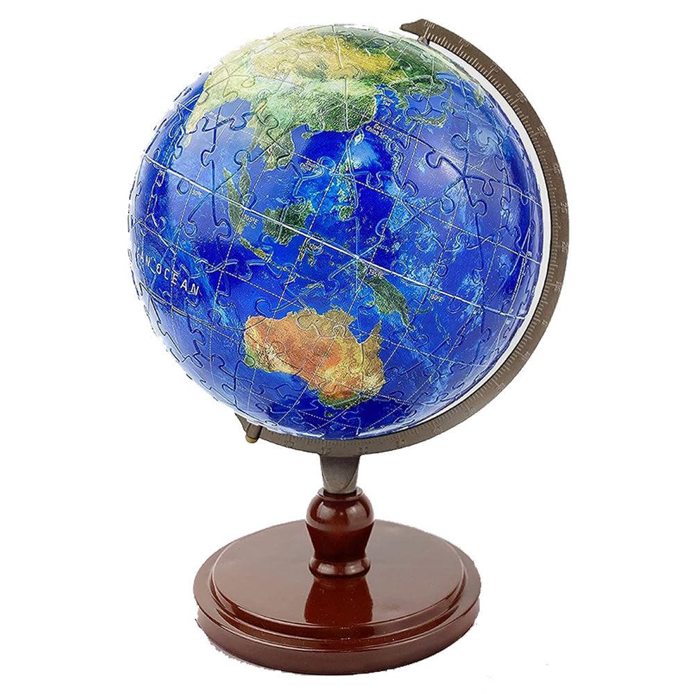 Globe de la Terre sur un support C 6 "