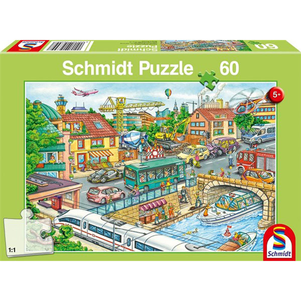Schmidt Vehicles & Traffic Puzzle 60pcs