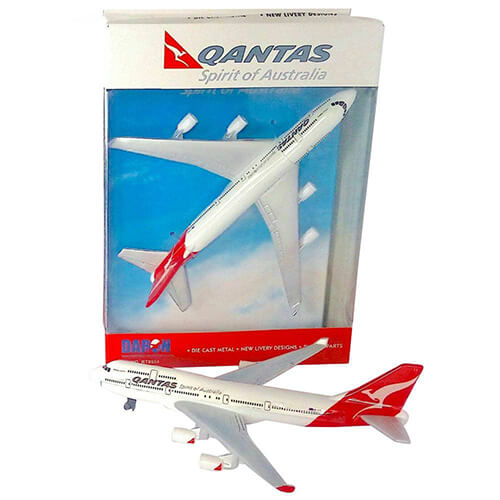 REALTOY Qantas B747 Modelo de aeronave plana única