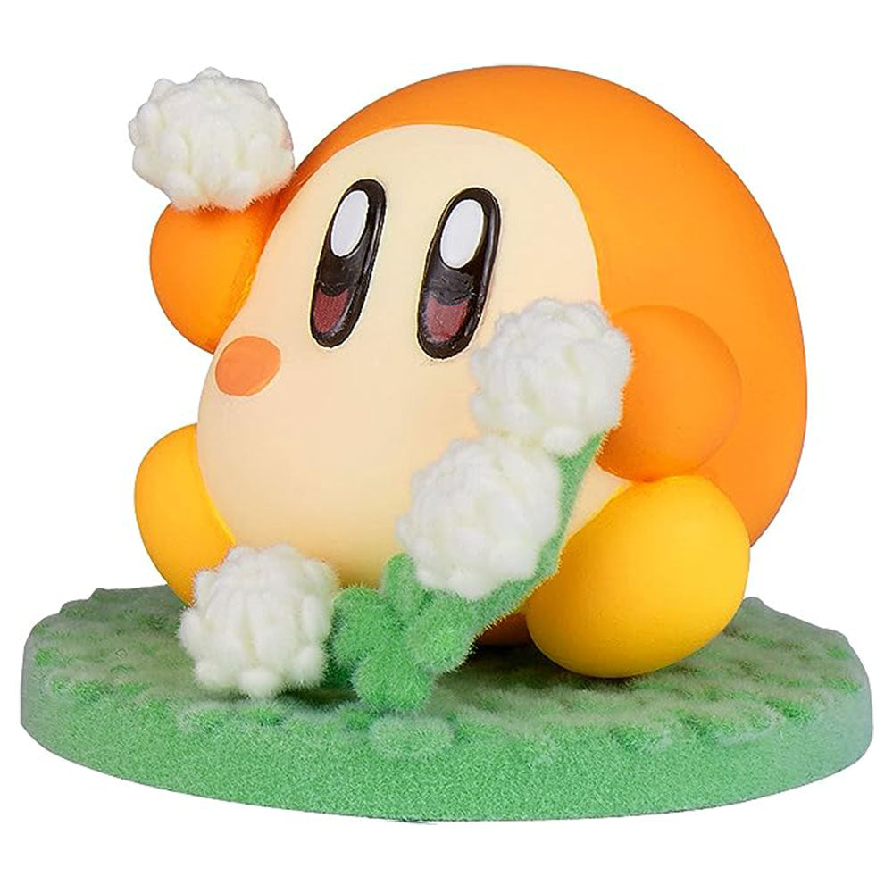 Kirby moelleux de la mine gonflée dans la figure de fleurs