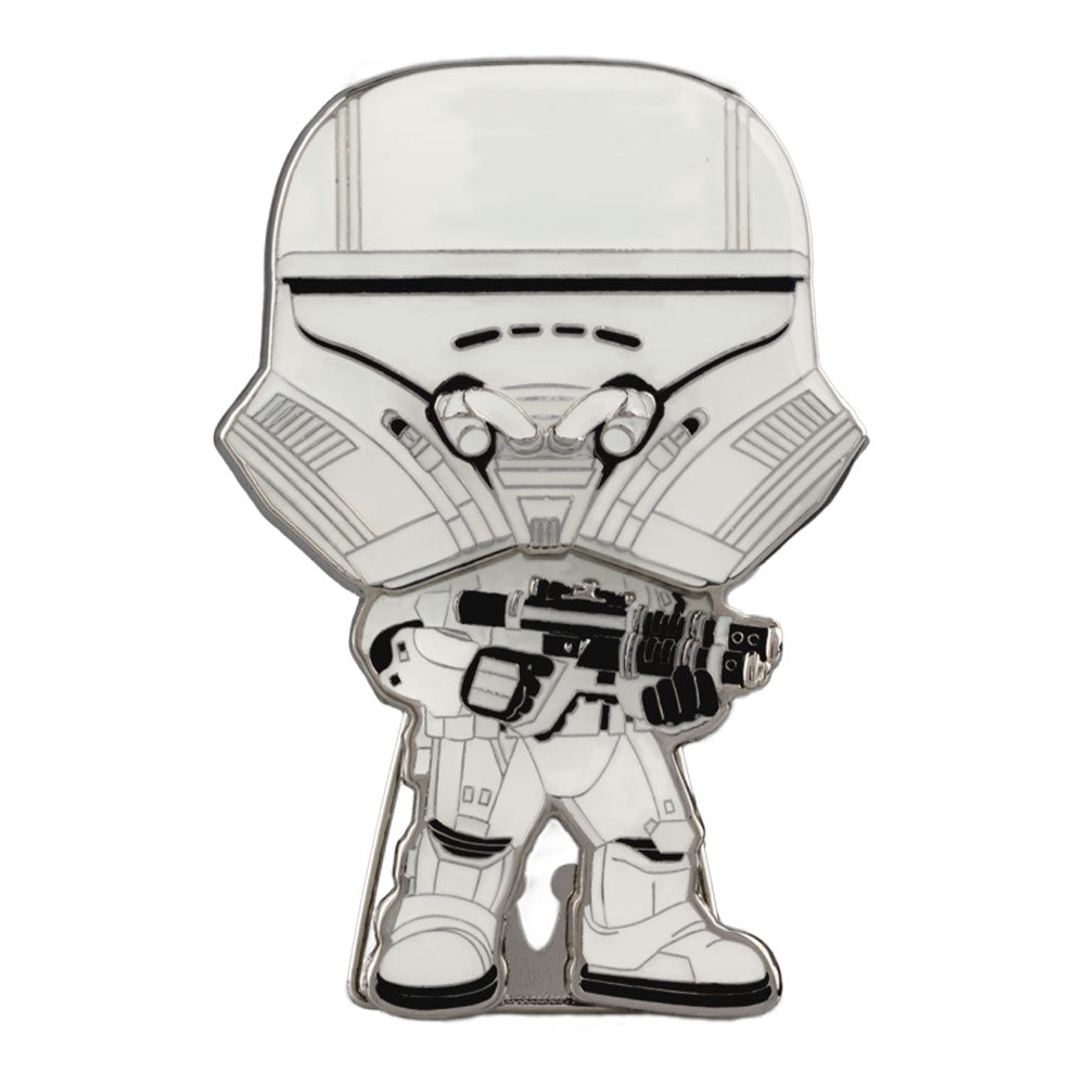 SW First Order Jet Trooper White 4" Pin Chase Ships 1 in 6