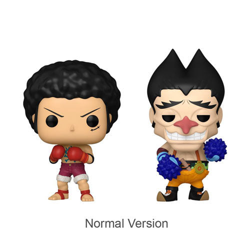 One Piece Luffy & Foxy US Pop! Vinyl 2pk Chase Ships 1 in 6