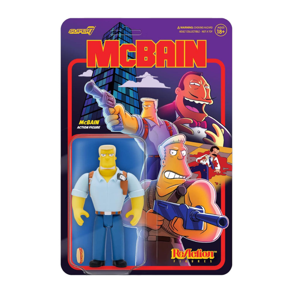 The Simpsons: McBain McBain Reaction 3.75" Figure