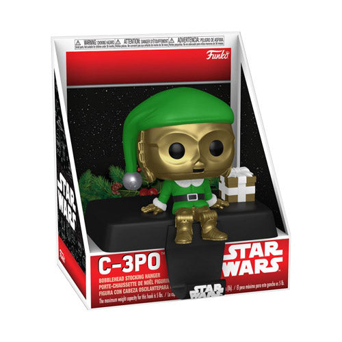 Star Wars C-3PO Pop! Edge-Sitter Stocking Hanger