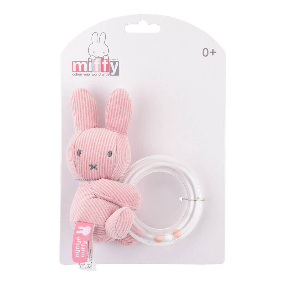 Miffy Ring Rattle con perline