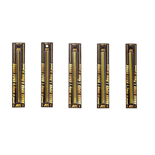 AK Interactive Modelling Brass Pipes 5pcs.