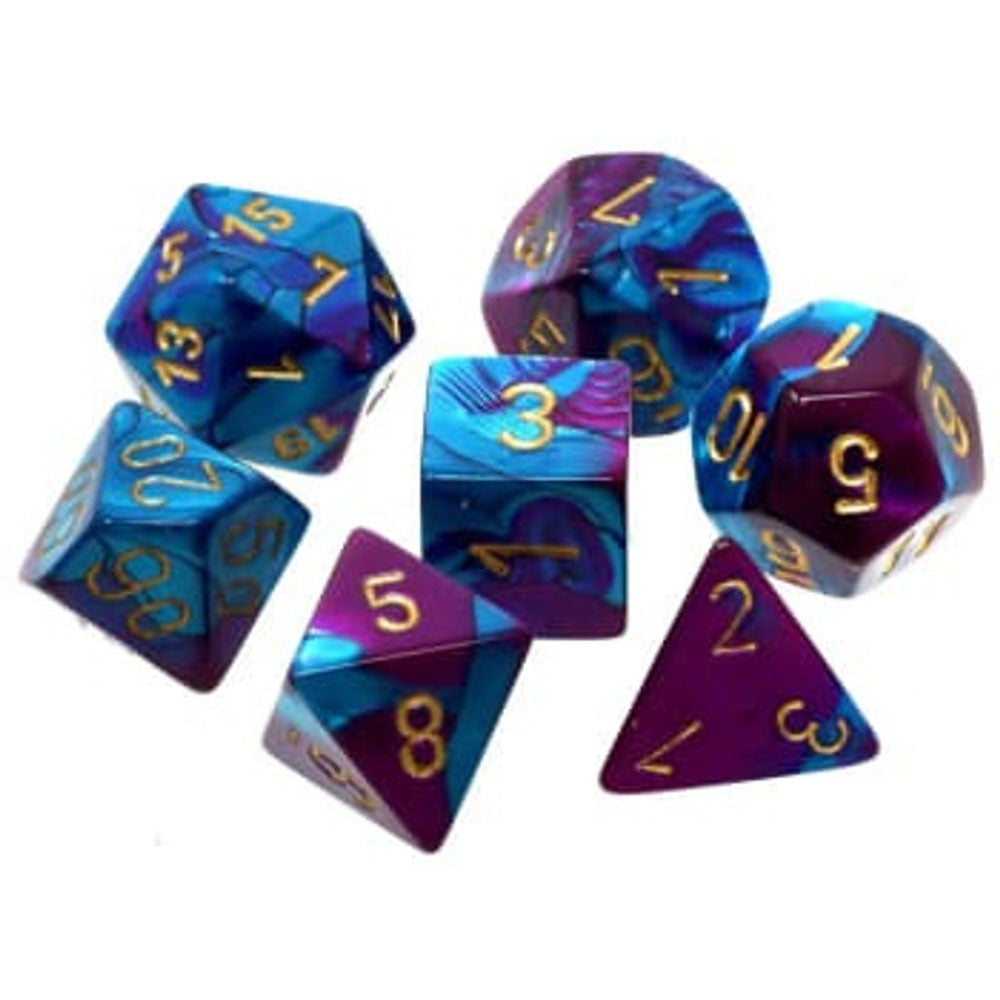 Chessex Gemini Purple Mini-Poledral 7-DIE Zestaw