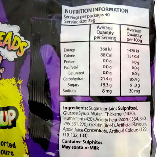 Warheads All Mixed Up 1kg