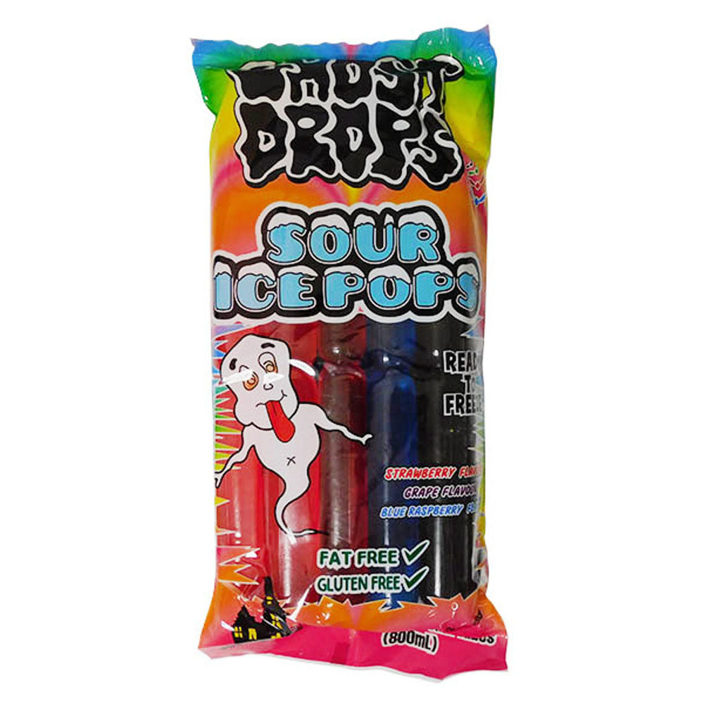 Ghost Drops Sour Ice Pop Bag (10x80mL)