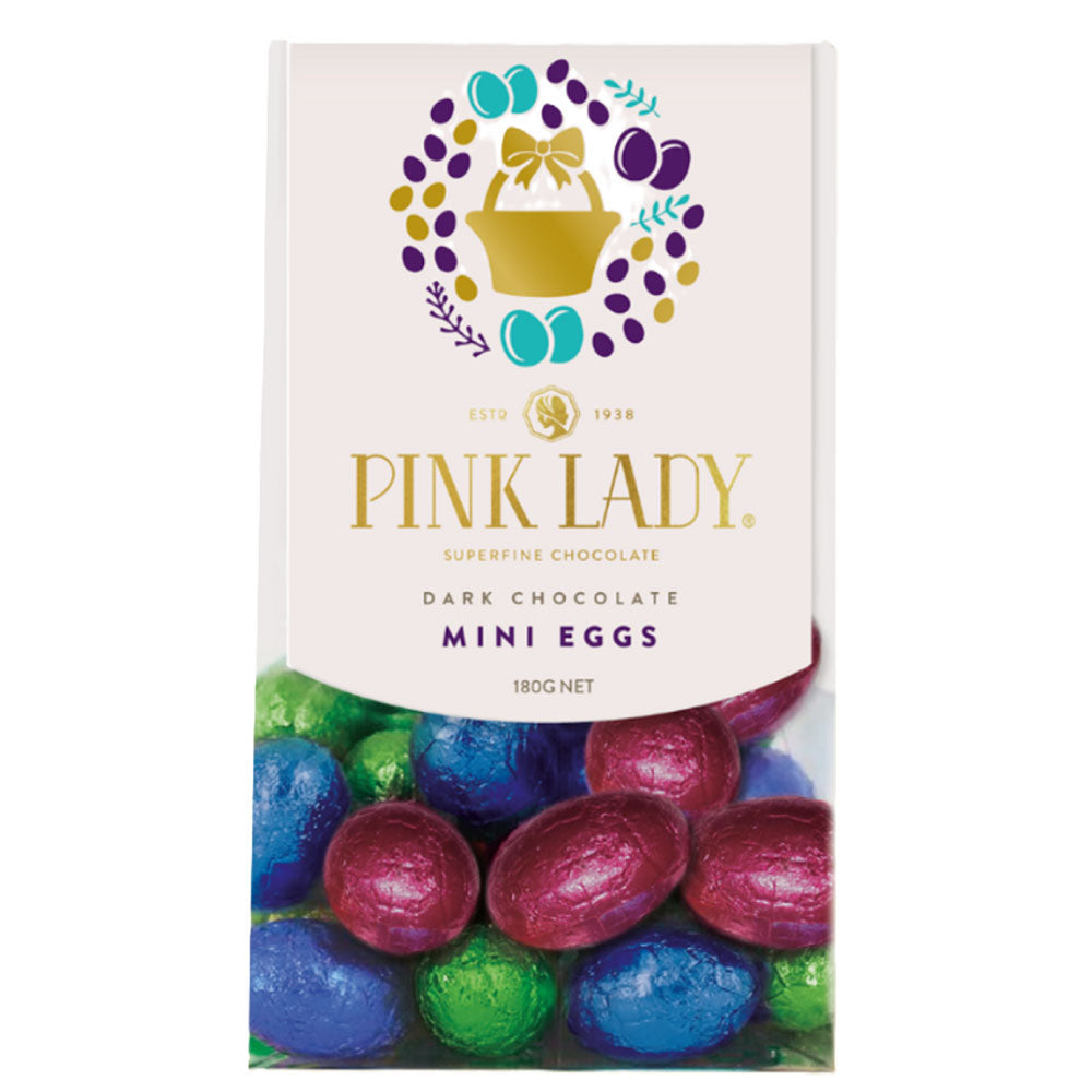 Pink Lady Mini Solid Chocolate Eggs 180G