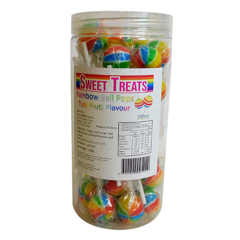 Sweet Treats Rainbow Ball Pops (24x15g)