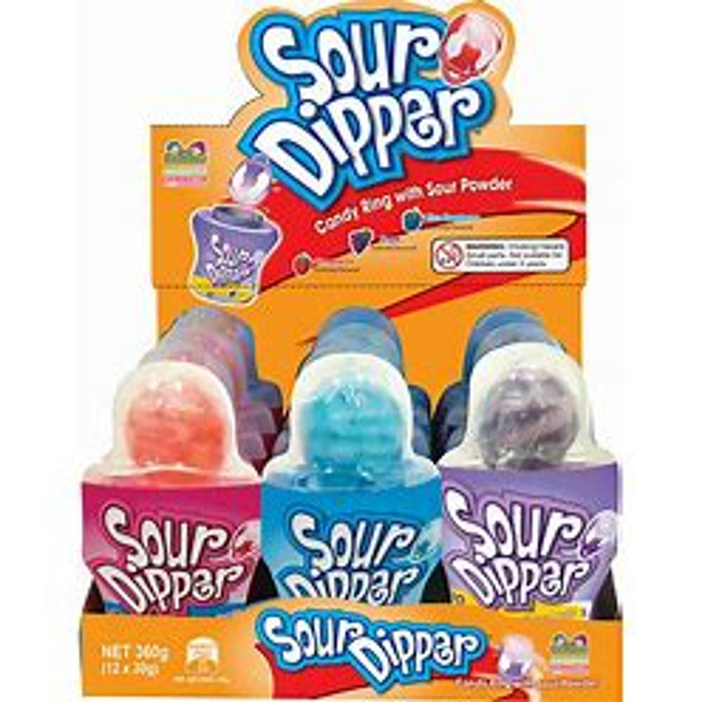 Sour Dipper Candy Ring with Powder (12x30g)