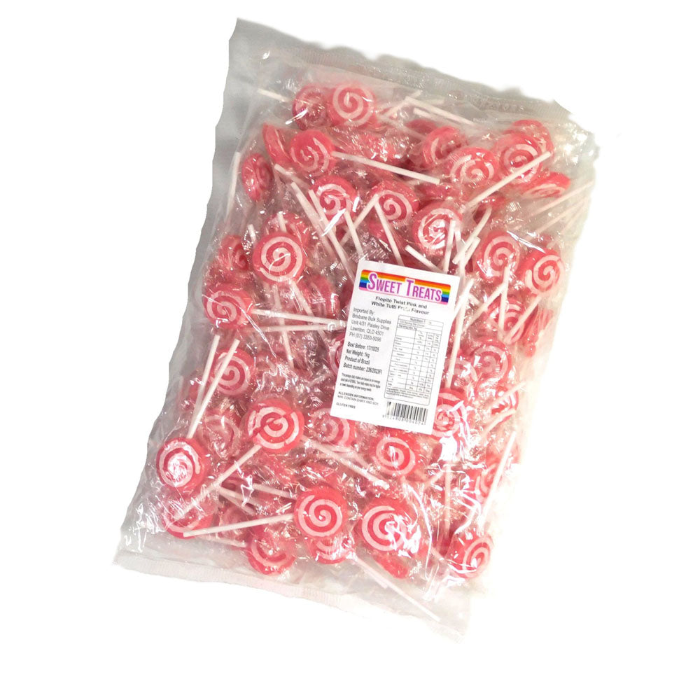 Sweet Treats Swirly Flopito Pink Pops 1kg (125x8g)
