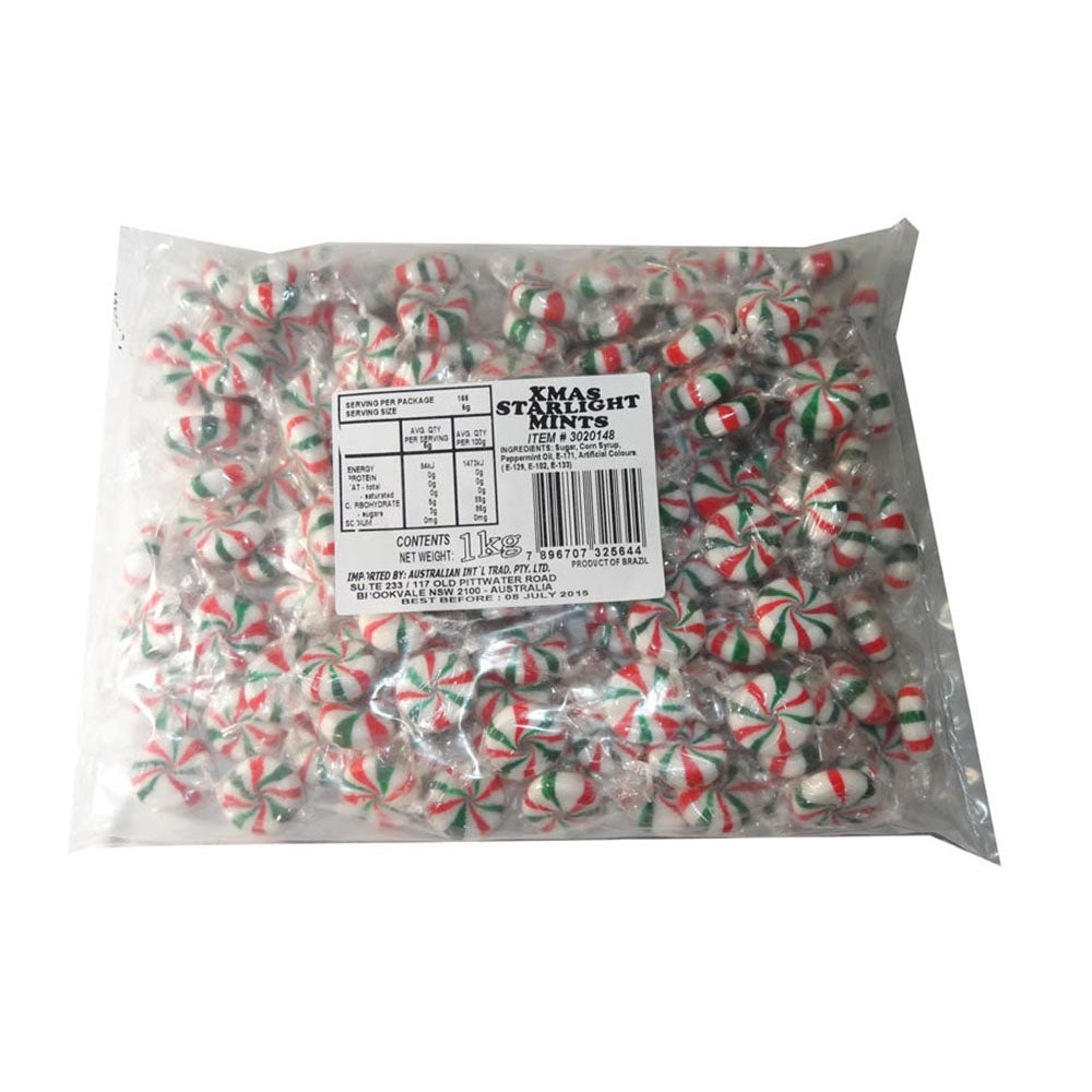 Starlight Mint Twists Red Green and White 1kg