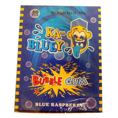 Ka-Bluey Bubble Gum Stick Bars Blue Raspberry (50x9g)