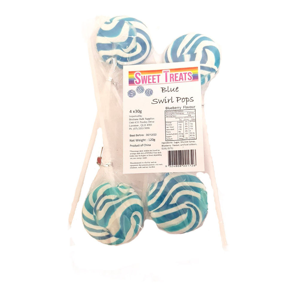 Zoete traktaties zakken Swirl Pops 4pk (120G)