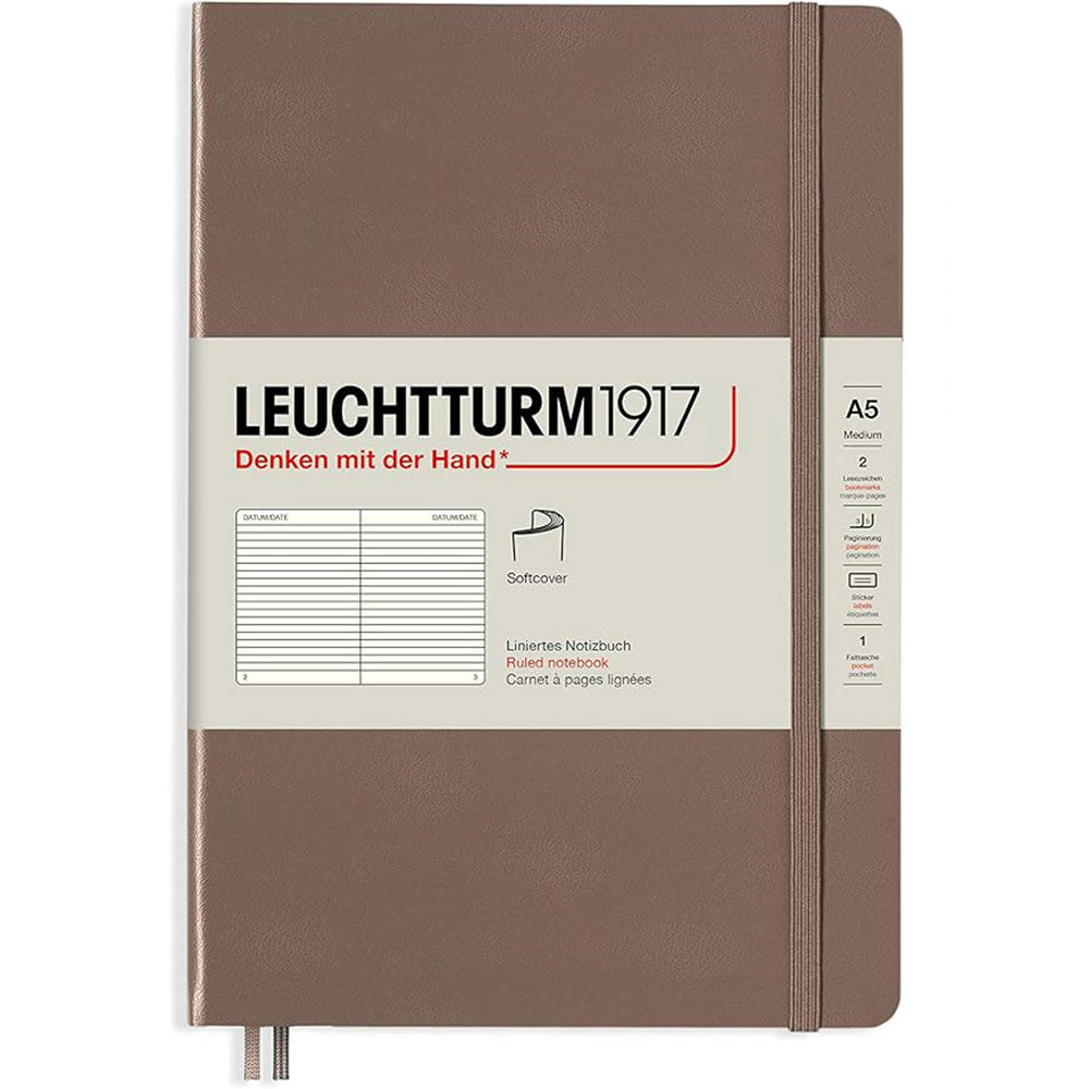 Leuchtturm Softcover styrde anteckningsbok A5