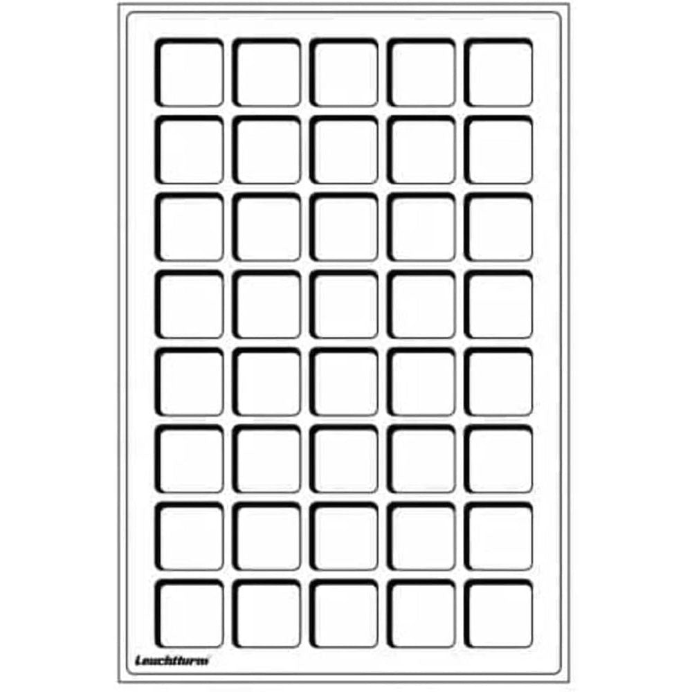 Leuchtturm Square-Spaced 40pc 33mm Coin Tray L 2pk