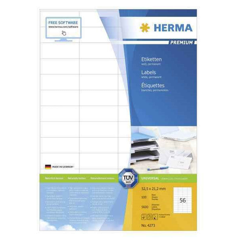 HERMA Premium -mærker A4 52.5mm 100pc