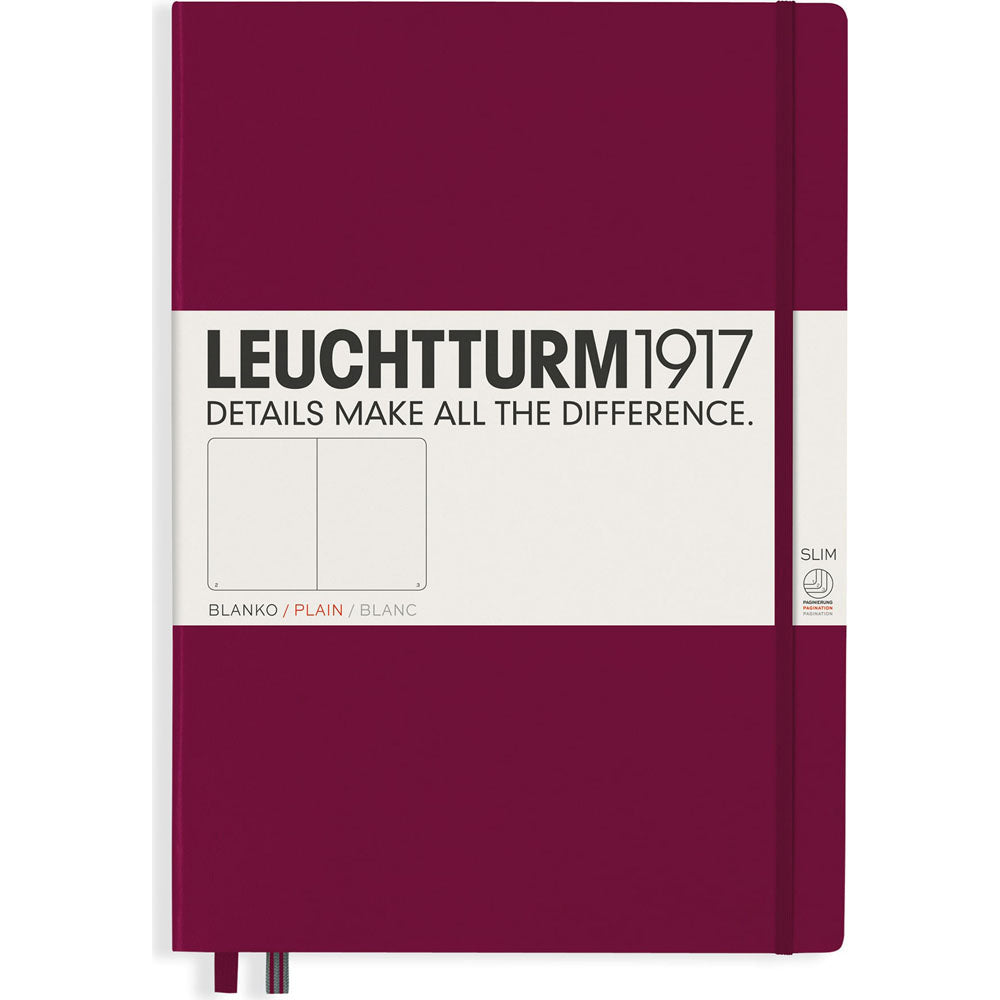 Leuchtturm HC Master Slim Plain Notebook A4+