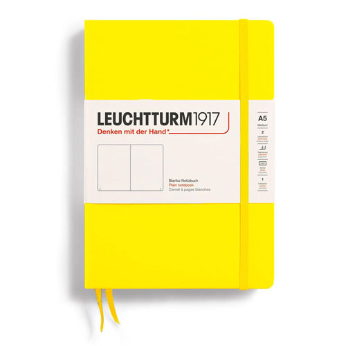 Leuchtturm Hardcover Plain Notebook A5 (Yellow)