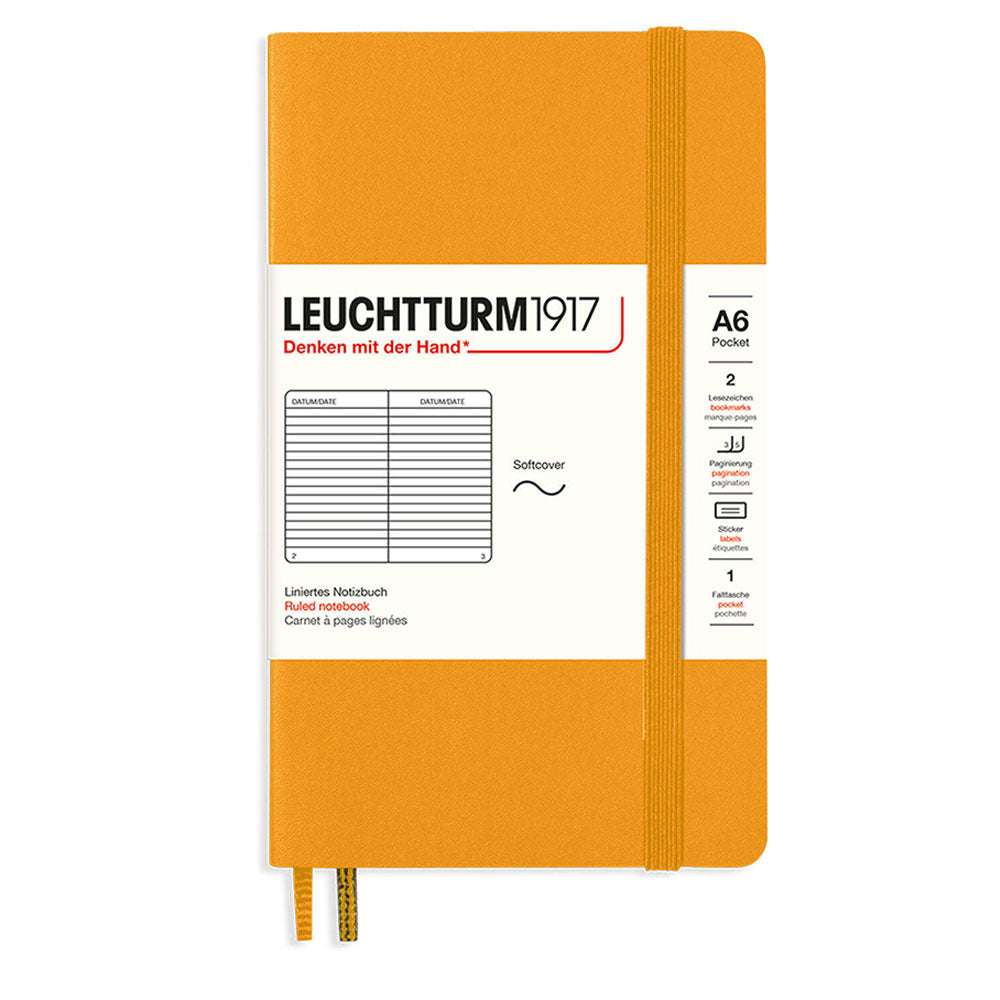 Leuchtturm softcover styrede notesbog A6