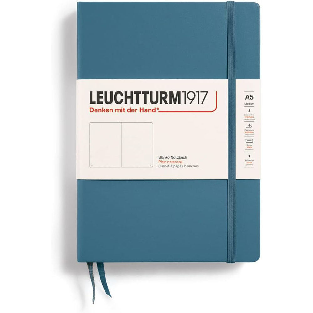 Leuchtturm Hardcover Plain Notebook A5（青）