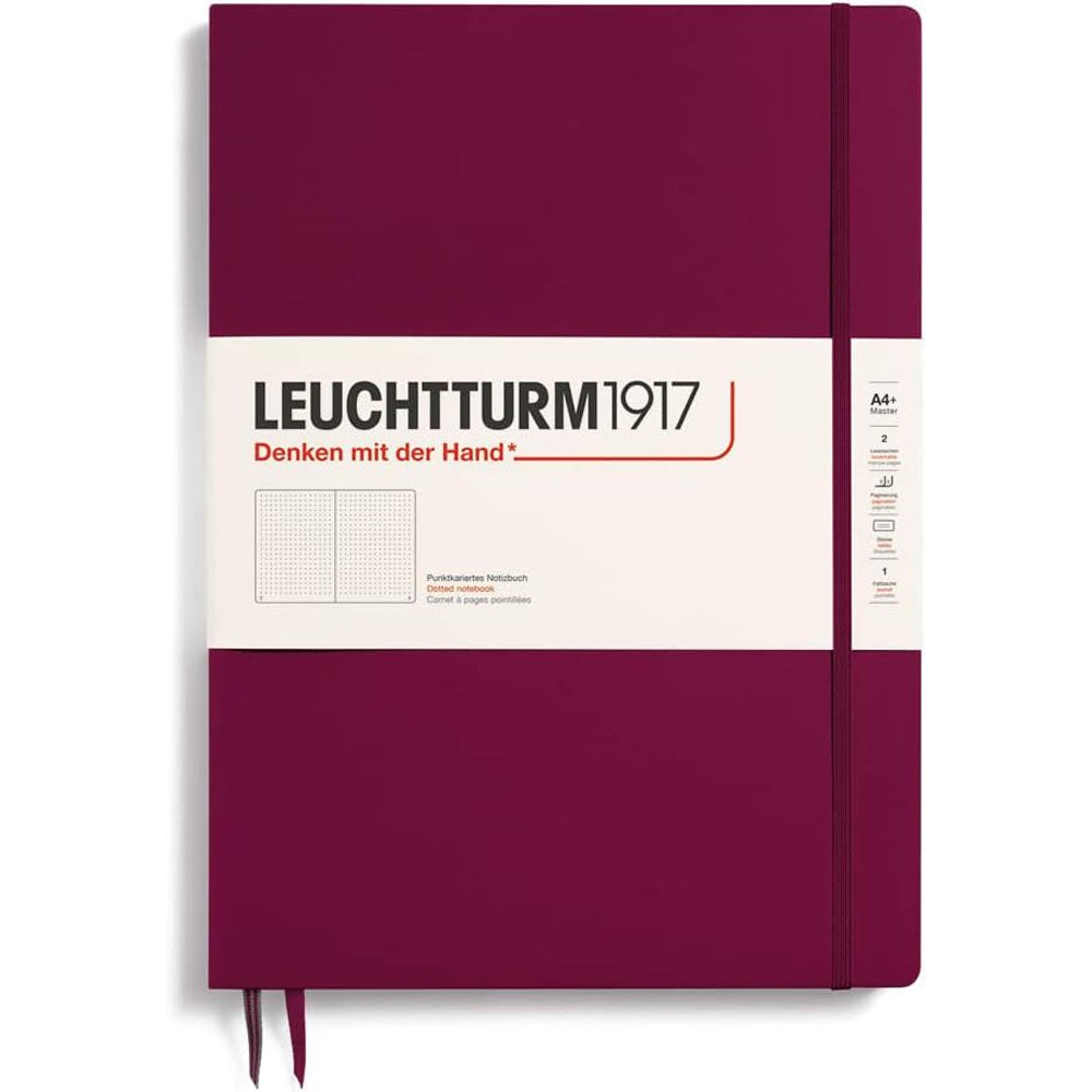 Leuchtturm HC Master Slim prikket notebook A4+