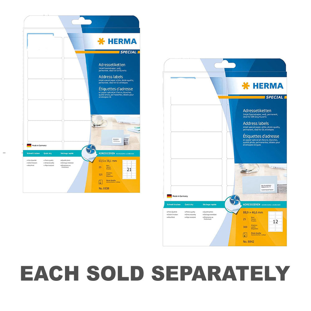 Herma Inkjet Address Labels A4 25pc (White)