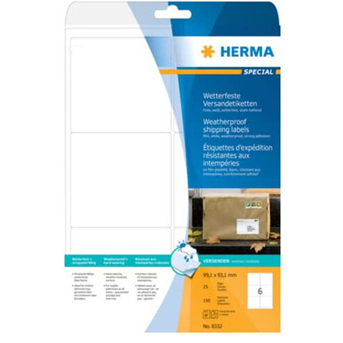 Herma Weatherproof Shipping Labels A4 (White)