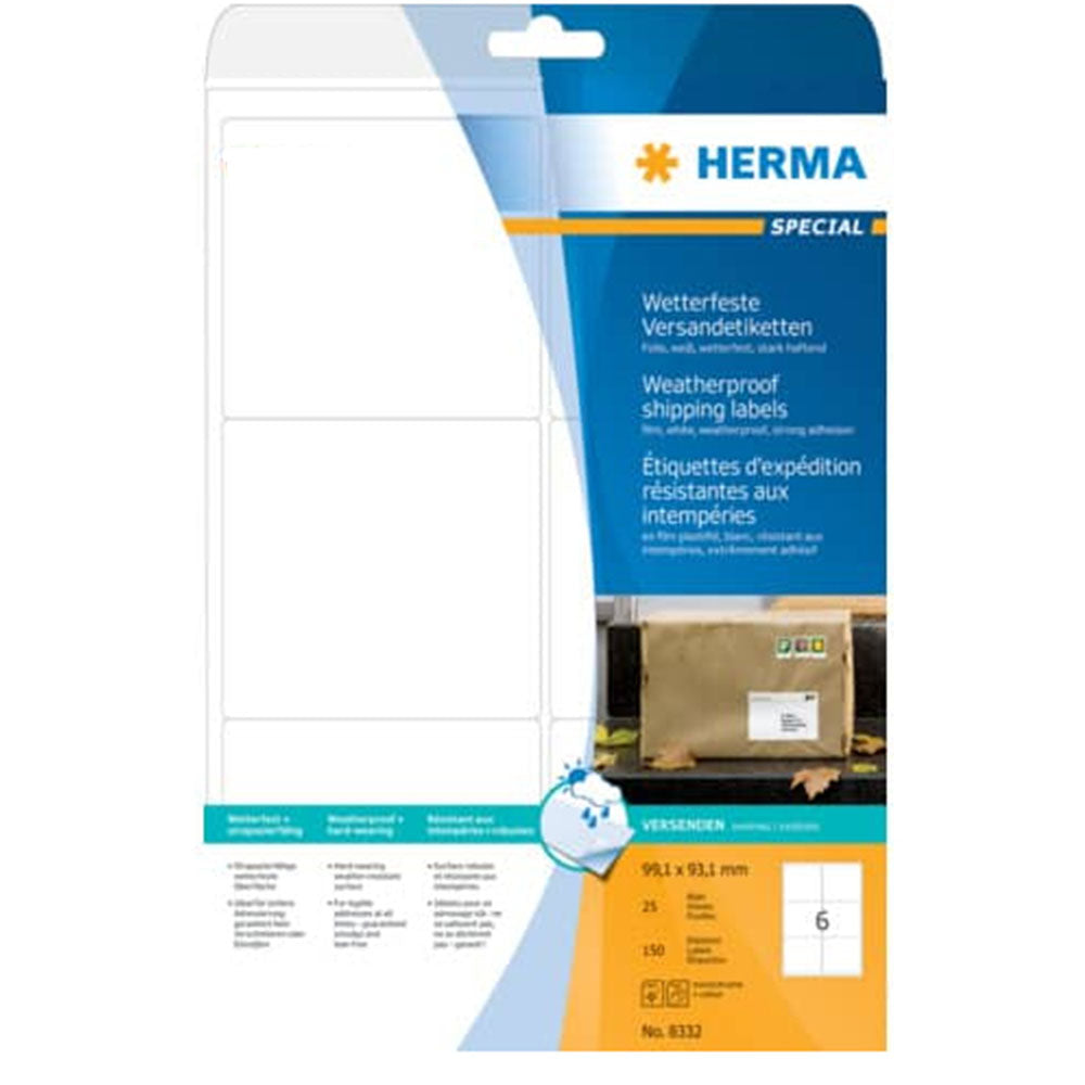 Herma WeatherProof Endery Etykiety A4 (White)