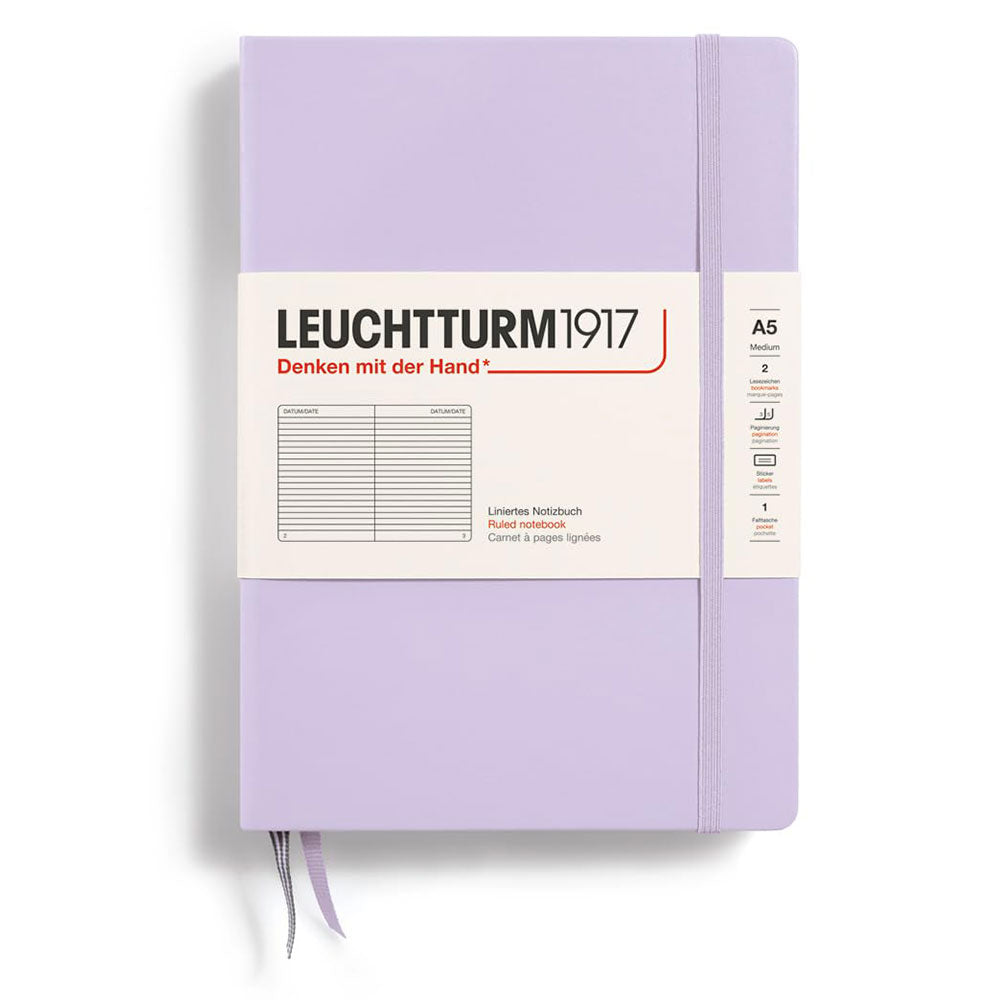 Leuchtturm inbunden styrde anteckningsbok A5