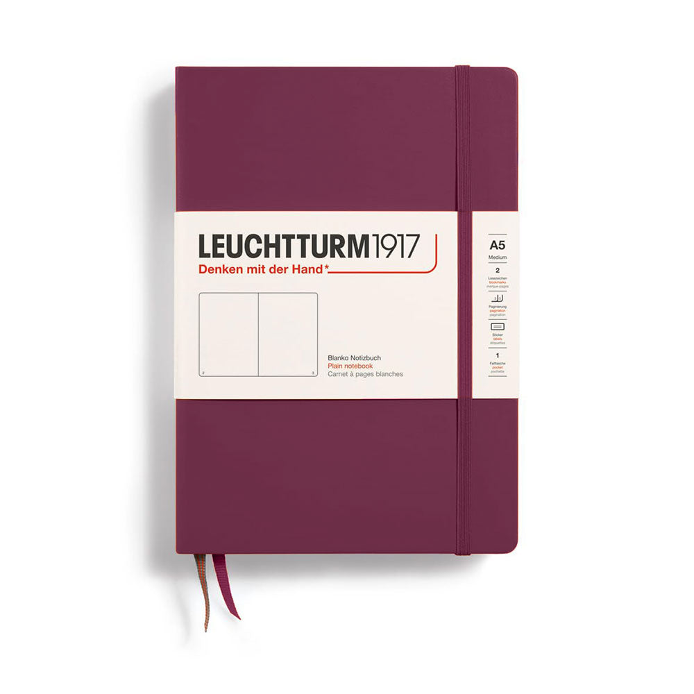 Leuchtturm Hardcover Plain Notebook A5 (Red)